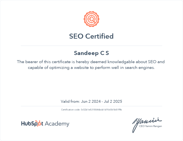 SEO Certified