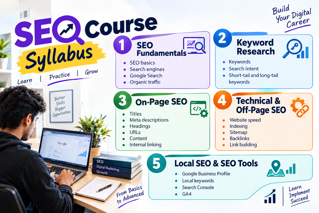 SEO course syllabus and search engine optimization training