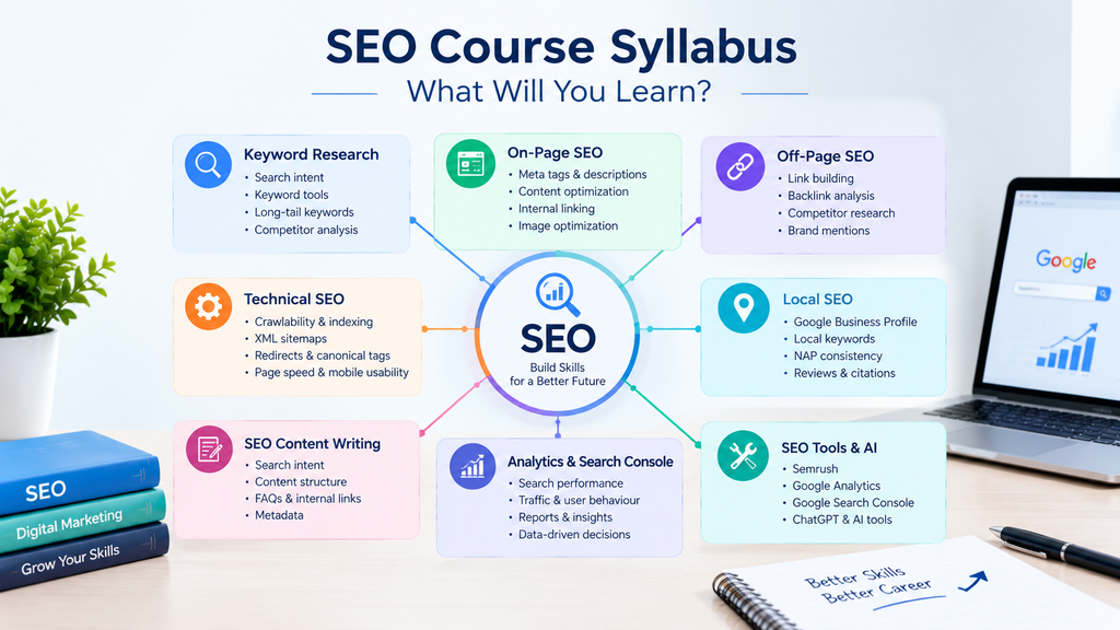 SEO training curriculum and search optimization topics